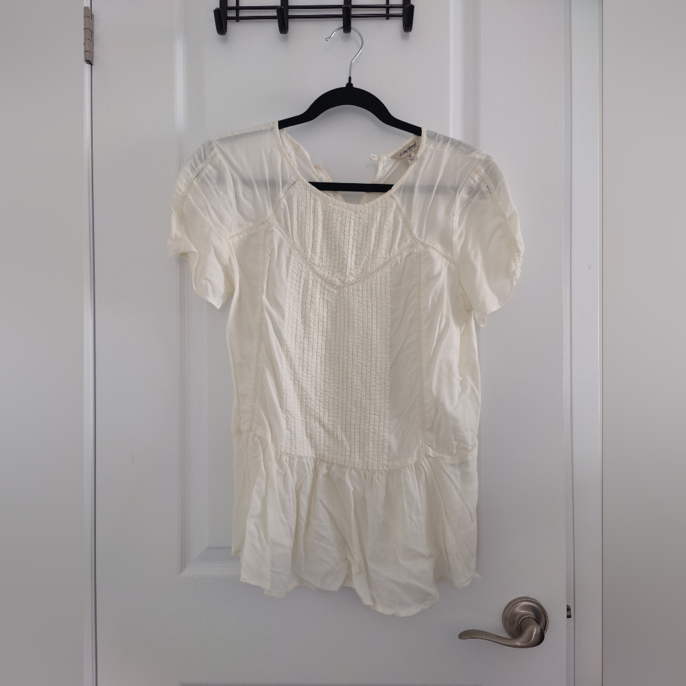 Lucky brand white lacy top